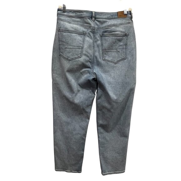 American Eagle Straight Leg Mom Jean, Light Wash, 16 - Picture 7 of 8